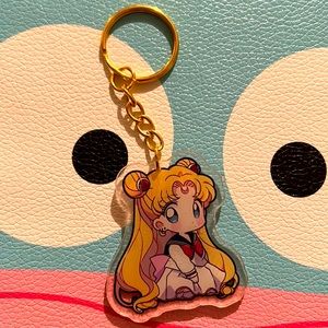 Handmade sailor moon keychain